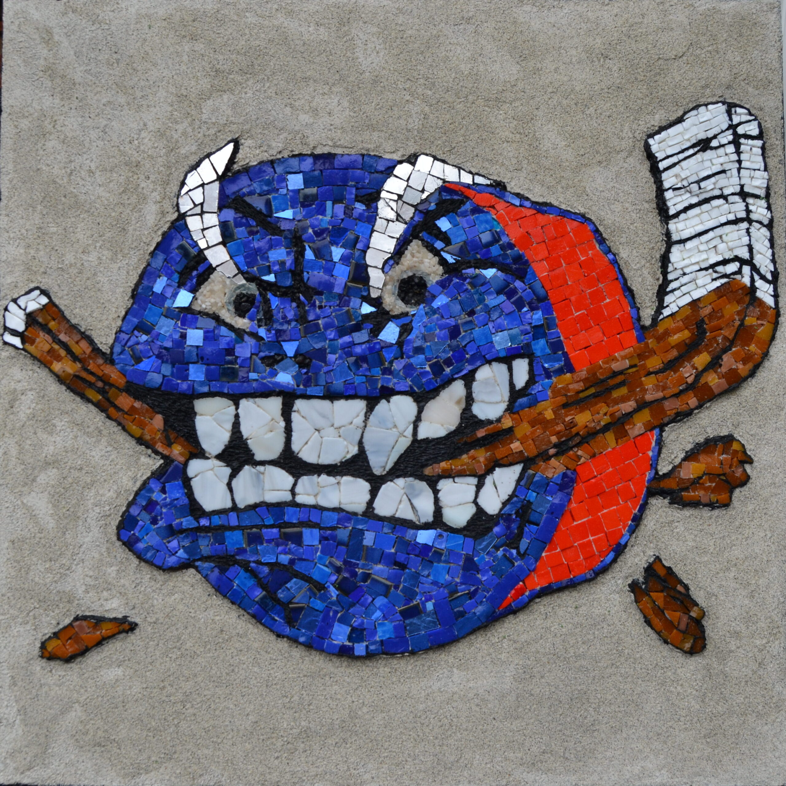The Beast - Icehockey Mosaic by Sara Legind-Hansen